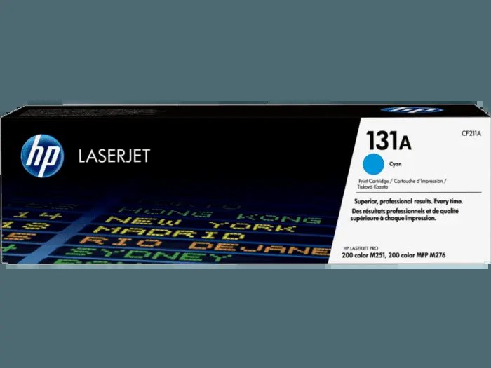 HP 131A Cyan Original LaserJet Toner Cartridge CF211A for HP LaserJet Pro 200 color M251nw HP LaserJet Pro 200 color MFP M276nw