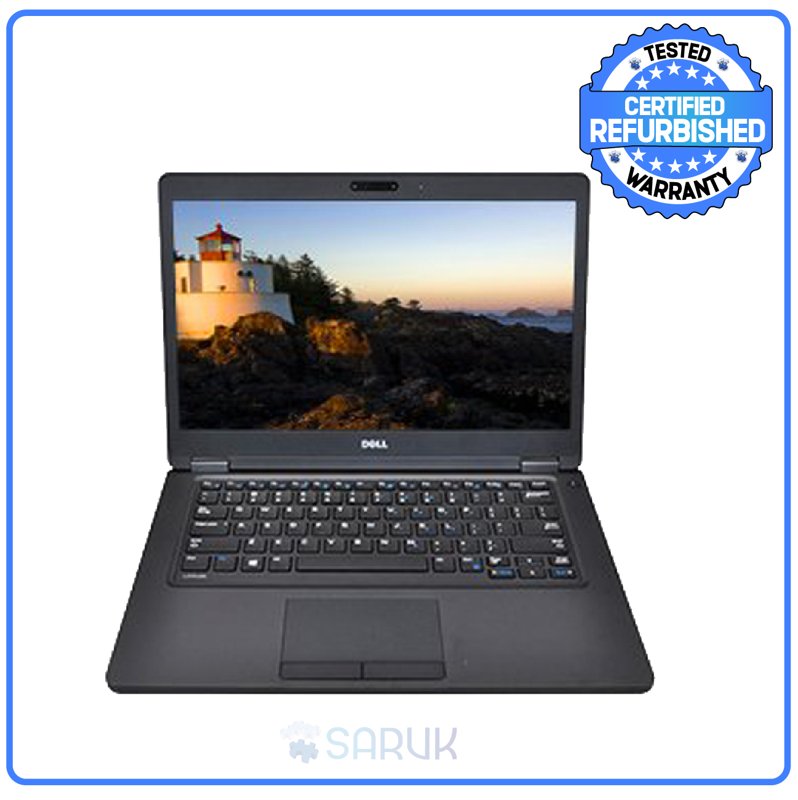 Dell Latitude E5280 Laptop 7th Gen Core i5 7200U 8GB RAM 256GB SSD Free DOS Wi-Fi Webcam Intel HD Graphics 620 12.5" Display Certified Ex UK 6 Months Warranty