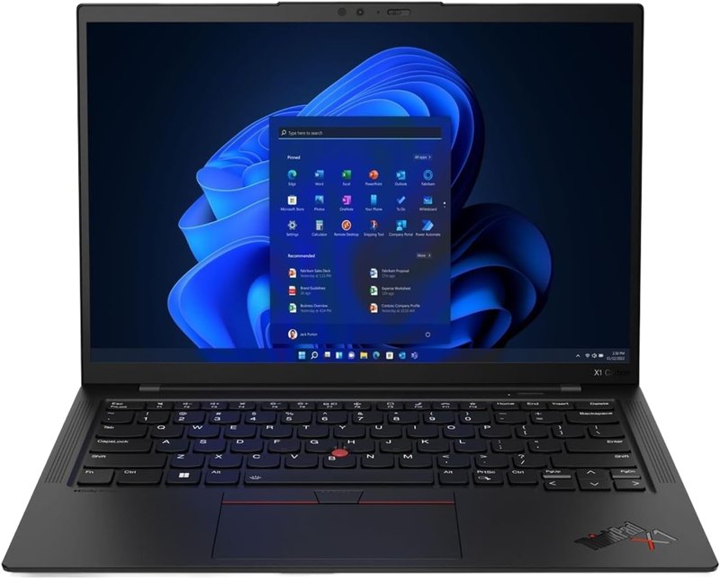 Lenovo ThinkPad X1 Carbon Gen 11 Intel Core i7-1355U 16GB LPDDR5 6400MHz RAM 1TB PCIe NVMe SSD Gen 4 14.0" IPS Touchscreen Display Integrated Intel Iris Xe Graphics Dolby Atmos Windows 11 Pro