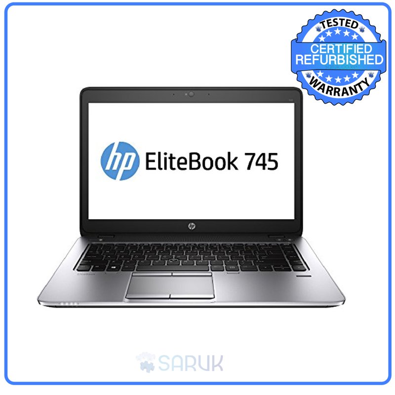 HP EliteBook 745 G2 AMD PRO A10-7350B upto 3.3GHz AMD Radeon R6 Graphics 14" LED HD Anti-glare Display 500GB 7200 Hard Drive 4GB DDR3L SDRAM Wi-Fi Webcam Certified Ex Uk 6 Months Warranty