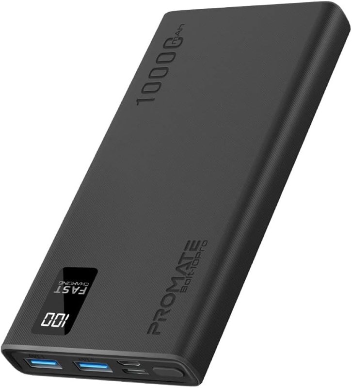 Promate Bolt-10Pro 10000mAh Compact Power Bank