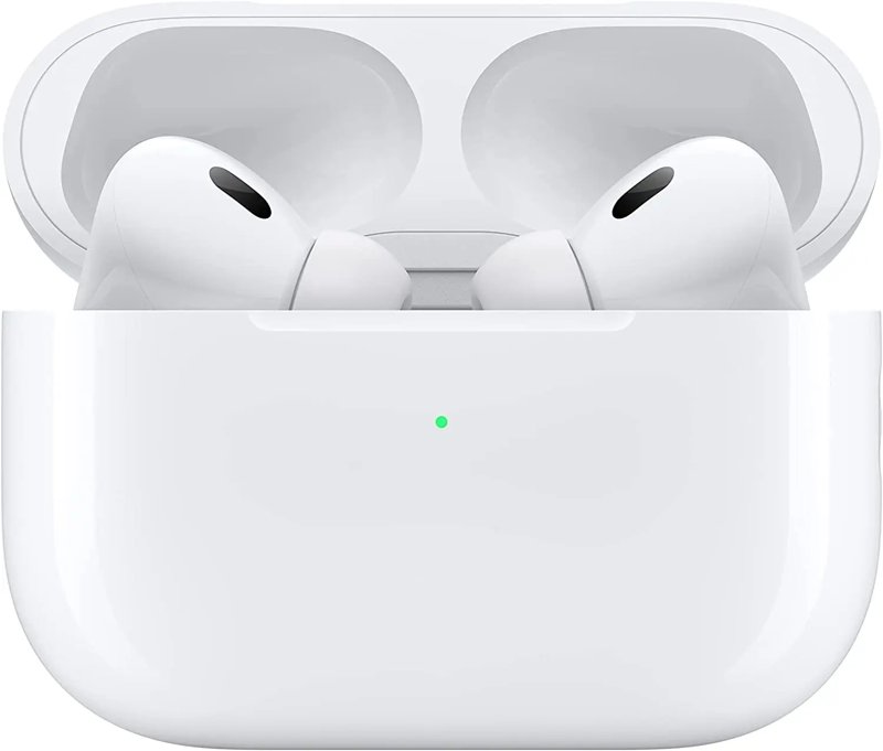 Apple AirPods Pro 2nd Gen Wireless Earbuds Up to 2X More Active Noise Cancelling Adaptive Transparency Personalized Spatial Audio MagSafe Charging Case Bluetooth- Original