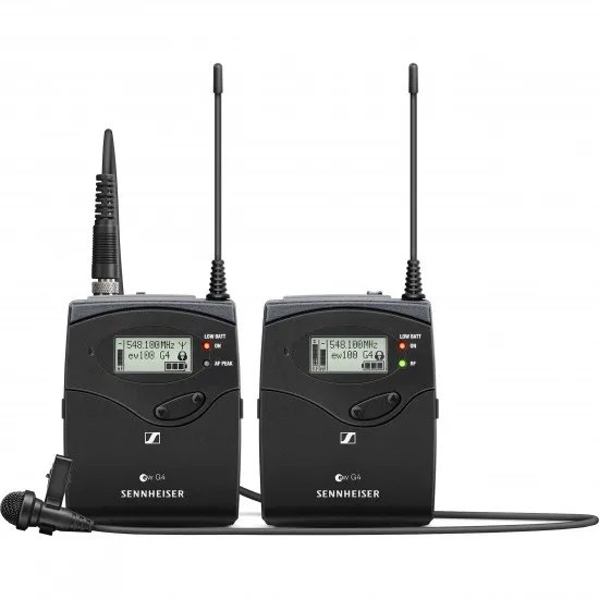 Sennheiser Camera-Mount Wireless Omni Lavalier Lapel Microphone System