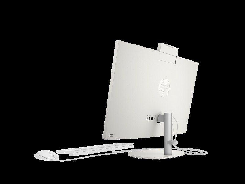 HP All-in-One 24-cr0254nh PC (A0CR4EA) 13th Gen Intel Core i7-1355U 16GB DDR4 3200 SODIMM RAM 512GB PCIe NVMe M.2 SSD 23.8" FHD IPS Non-Touch Display Intel Iris Xᵉ Graphics HP True Vision 720p HD Tilt Privacy Camera HP 125 USB White Wired Mouse
