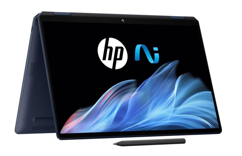 HP OmniBook Ultra Flip 14fh0xxx Next Gen AI Laptop Intel Core Ultra 7 256V Up to 4.8GHz 16GB LPDDR5x RAM 512GB PCIe NVMe M.2 SSD 14" Touchscreen Display  Intel Arc Graphics 9MP IR AI Camera Windows 11 Home Poly Studio with Dual Speakers