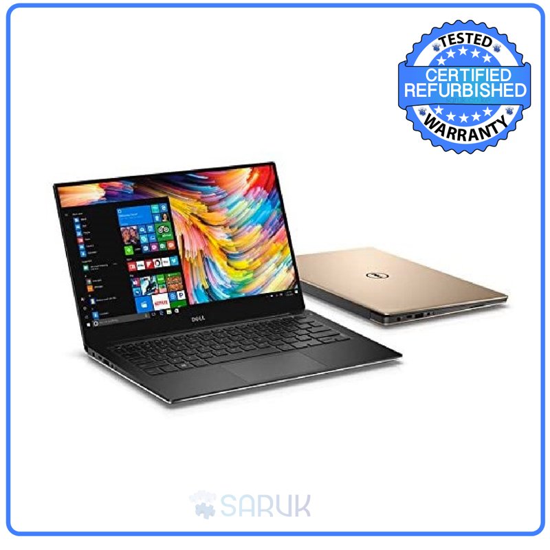 Dell XPS 13-9350 6th Gen Intel Core i5-6300U @2.30GHz 8GB RAM 256GB SSD 13.3" FHD Touchscreen Display Bluetooth Webcam WiFi Intel Turbo Boost Technology FreeDOS Ex Uk 6 Months Warranty