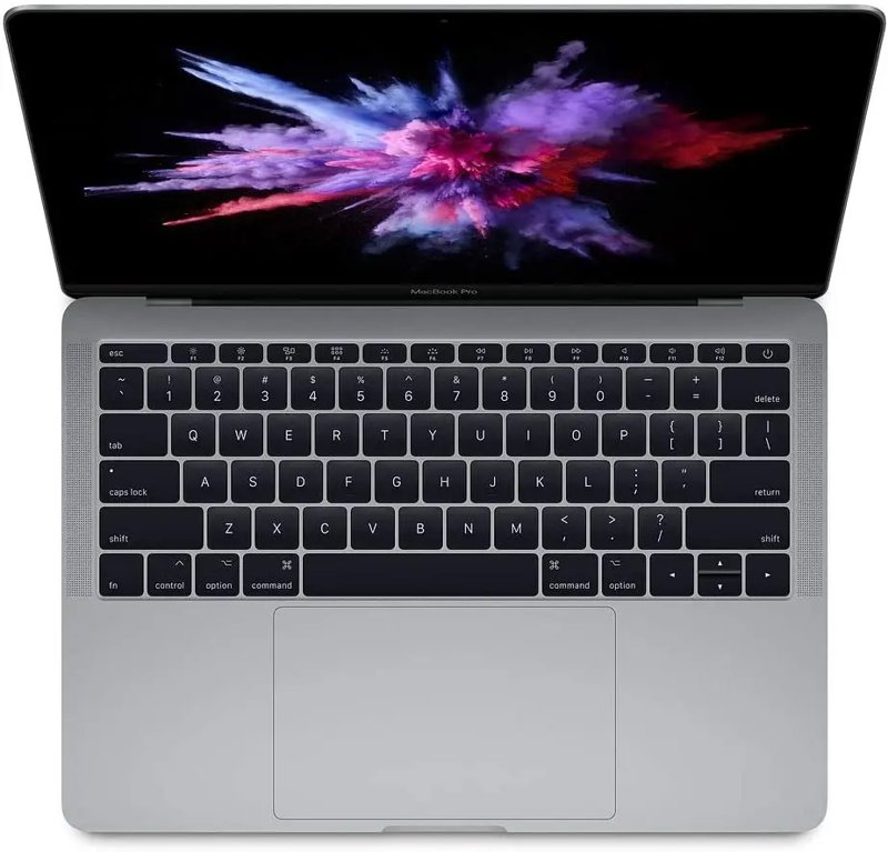 Apple MacBook Pro 7th Gen Intel Core i5-7660U@2.3GHz 16GB RAM 256GB SSD ROM 13.3" LED IPS Display Intel Iris Graphics WiFi Webcam USB Type C Ports Certified Refurbished Ex UK 6 Months Warranty Grade A A1708 Space Gray