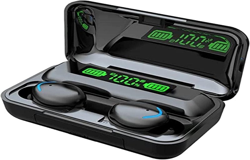 BTH F9 TWS Wireless Bluetooth 5.1 Earphones Stereo Headset Mini Earbuds Built-in HD Mic with Power Bank BTH F9-5