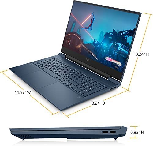 Hp Victus 15-fa1003nia Gaming Laptop 15.6 inch FHD 144Hz rate Display 13th Gen Intel Core i7-13700H 16GB DDR4 RAM 512GB SSD 6GB GDDR6 NVIDIA GeForce RTX 3050 Laptop GPU Audio by B&O HP Wide Vision 720p HD Camera Windows 11 Home 1 Year Warranty Silver