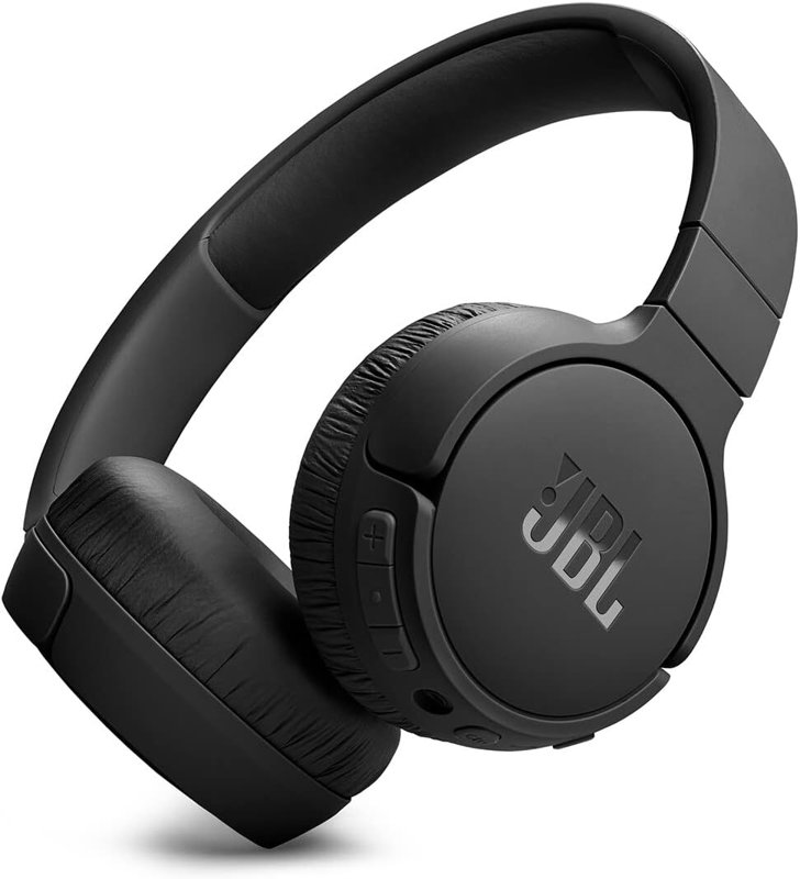 JBL Tune 670NC Wireless On-Ear Headphones Adaptive Noise Cancelling Bluetooth Lightweight Design and 70Hrs Battery Life