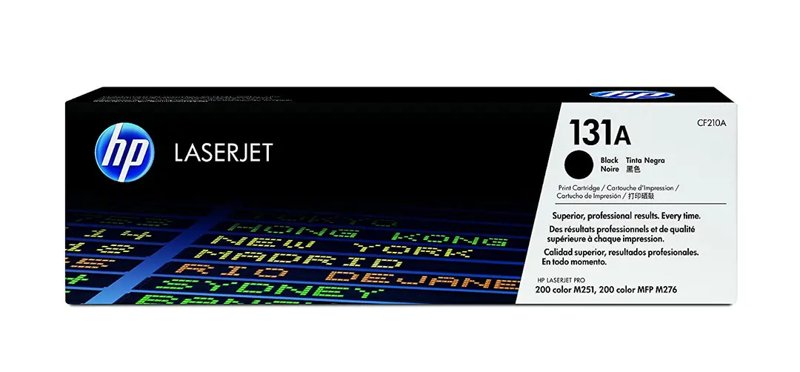 HP 131A Black Original LaserJet Toner Cartridge CF210A for HP LaserJet Pro 200 color M251nw HP LaserJet Pro 200 color MFP M276nw