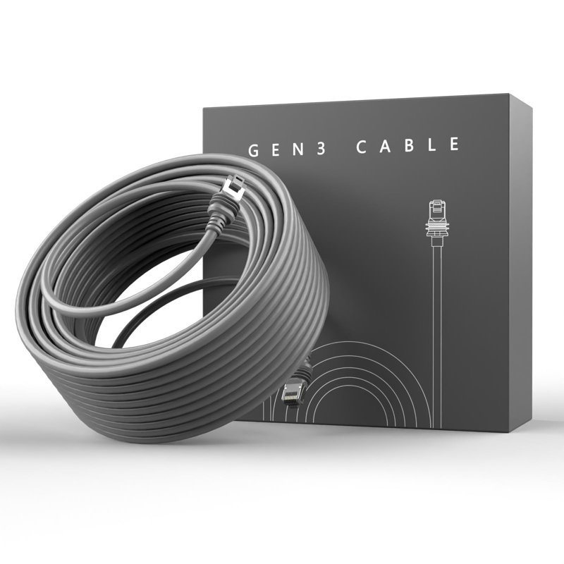 Starlink Gen 3 Cable Standard Actuated 150ft (46m) Extension Cable for Starlink V3