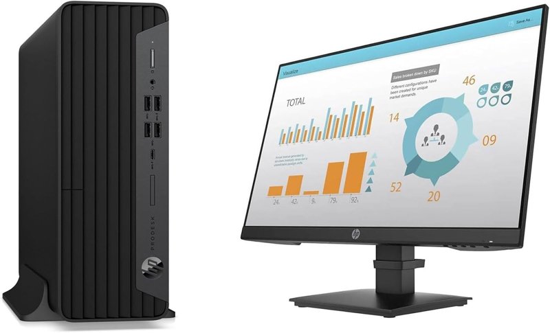 HP ProDesk 600 G6 Microtower PC 10th Gen Intel Core i5 16GB RAM 500GB HDD Intel UHD Graphics 630 CPU Keyboard Mouse & 22" HD Anti-Glare Monitor