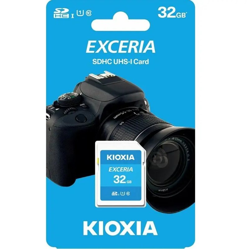 Kioxia Exceria 32GB SDHC Memory Card UHS-I U1 Class 10 100MB/s