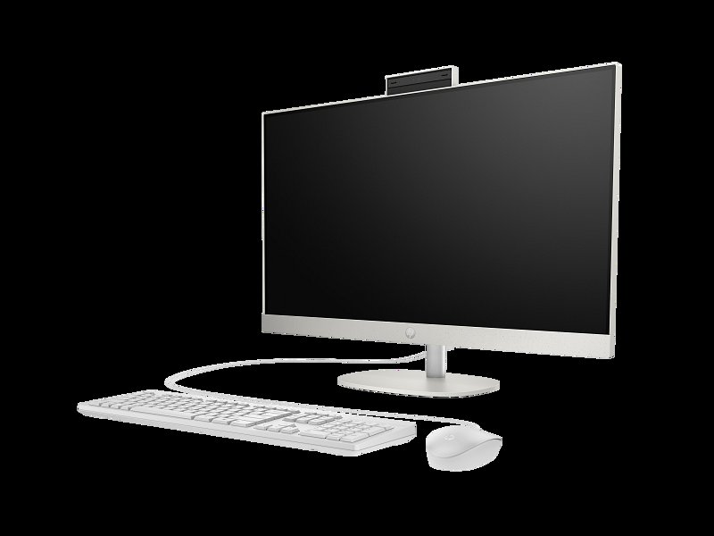 HP All-in-One 27-cr0156nh PC 13th Gen Intel Core i7-1355U 8GB RAM 512GB SSD 27" FHD IPS Display Integrated Intel Iris Xᵉ Graphics HP True Vision 720p HD Tilt Privacy Camera HP 125 USB Wired Keyboard and Wired Mouse (A9VA3EA) 1 Year Manufacturer Warranty