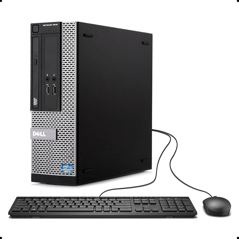 Dell Optiplex 3010 Tower Core i5 3.2GHz 8GB RAM 500GB HDD DVD-RW Windows 10 Pro Optical Drive Keyboard Mouse Desktop Computer