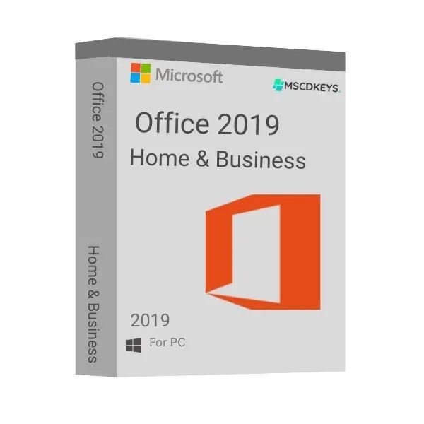 Microsoft Office 2019 Home and Business Key Packed with Media Kit