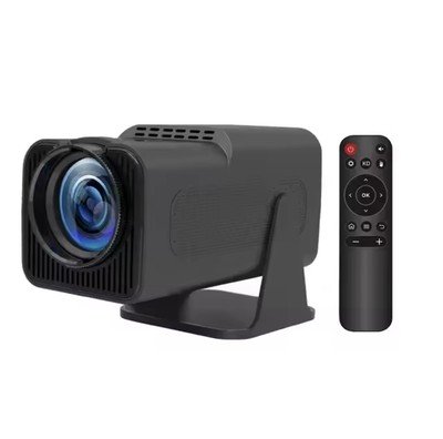 HY320 Mini Projector 200 ANSI Lumens Home & Office 720P Smart Projector with Dual-Band Wi-Fi 6 & Flexible 180-degree Rotation Stand