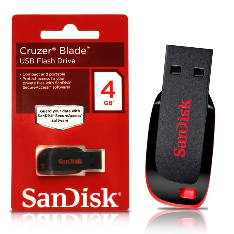 Sandisk Cruzer Blade USB 4GB Flash Drive