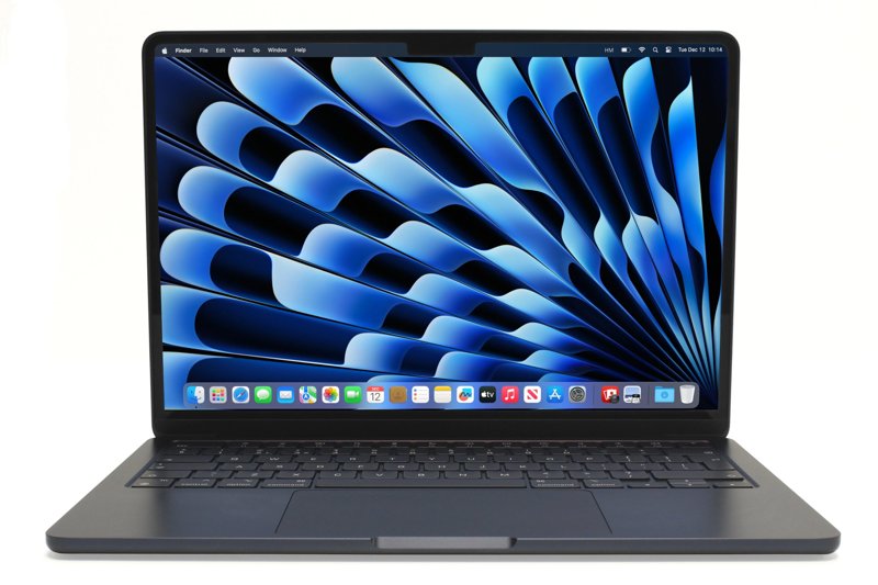 Apple MacBook Air M3 Chip CPU 8GB RAM 256GB SSD Storage 13.3" Liquid Retina Display 1080p FaceTime HD Camera Backlit Magic Keyboard Force Touch Trackpad Touch ID Sensor Midnight (MRXV3LL/A)