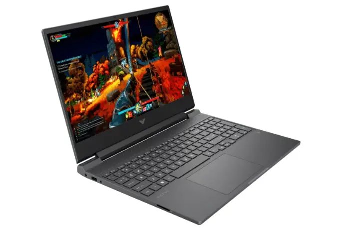 HP Victus 15-fa0008TX Gaming Laptop 15.6" FHD Display 144Hz 12th Gen Intel Core i7-12700H 8GB RAM 512GB PCIe NVMe TLC M.2 SSD 4GB GDDR6 NVIDIA GeForce RTX 3050 Audio by B&O HP Wide Vision 720p HD Camera Windows 11 Home  1 Year Dealership Warranty