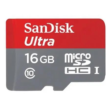 Micro SanDisk Ultra 16GB Class 10 SDHC UHS-I Memory Card Up to 90 MB/S Grey/Black