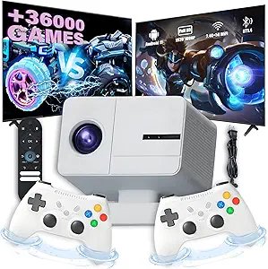 P50 MAX Mini Smart Android Gaming Projector 36000+ Games 800 ANSI Outdoor Projector
