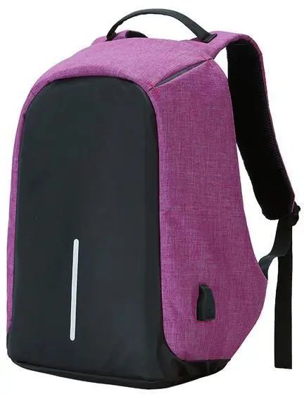 Securepack Best Anti-Theft USB Charging Travel Backpack - Purple