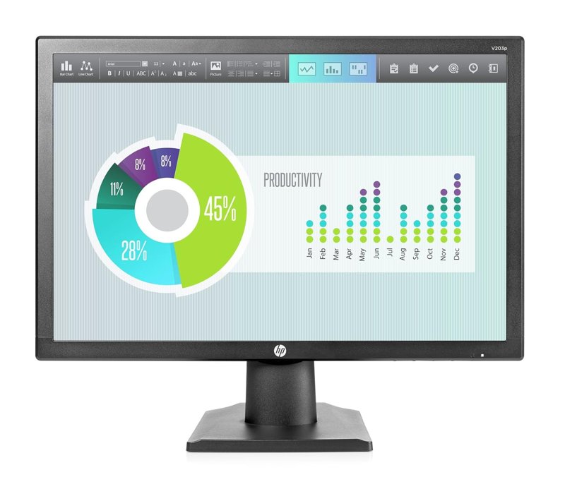 HP V203p 19.5-inch Monitor IPS with LED Backlight