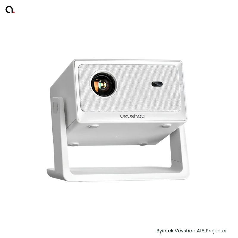 BYINTEK Vevshao A16 Portable Smart Mini Projector 400ANSI Lumens Android Projector Dual WiFi Auto Keystone Focus Pocket Beamer Home Meeting Video Cinema