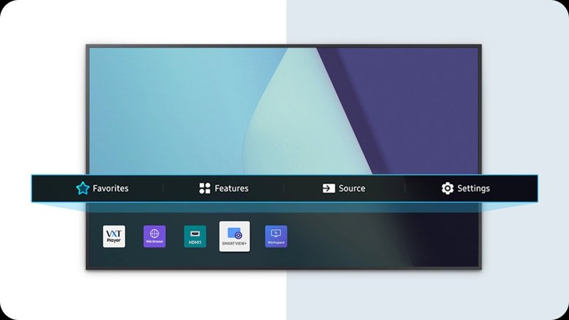Samsung 43" Crystal UHD Signage QBC Quantum Processor Lite 4K Ultra-Slim Signage Display Commercial Display LH43QBCEBGCXUE