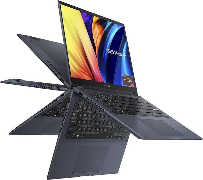ASUS Vivobook S 14 Flip (TP3402Z) 14.0" WUXGA Touchscreen Display 12th Gen Intel Core i7-12700H Processor 8GB DDR4 RAM 1TB SSD Intel Iris Xe Graphics