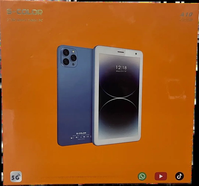S-Color A10 7" HD Display Smart Tablet Android 11 3GB RAM 64GB Storage 8MP Camera 4000mAh Battery