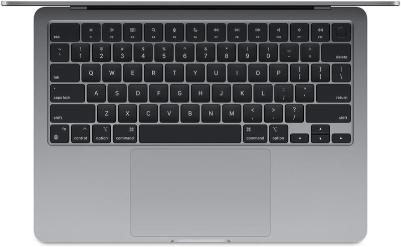 Apple MacBook Air Laptop Apple M3 Chip CPU 13" Liquid Retina Display 8GB RAM 256GB SSD Storage Backlit Keyboard 1080p FaceTime HD Camera Force Touch Trackpad Touch ID Sensor