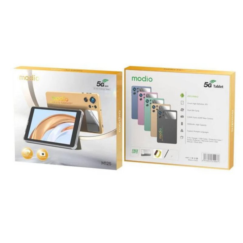 Modio M125 Android Tablet 6GB RAM 256GB ROM 7.0" Full HD Display