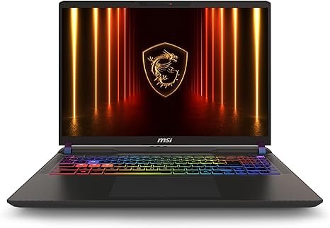MSI Vector 16 HX AI A2XW Gaming Laptop Intel Core Ultra 7-255HX 16GB DDR5 SDRAM 512GB NVMe SSD 16" 144Hz FHD+ Display 12GB NVIDIA Geforce RTX 5070Ti Windows 11 Home 1 Year Manufacturer Warranty