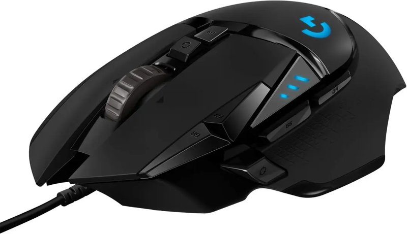 Logitech G502 HERO High Performance Wired Gaming Mouse HERO 25K Sensor RGB 11 Programmable Buttons On-Board Memory