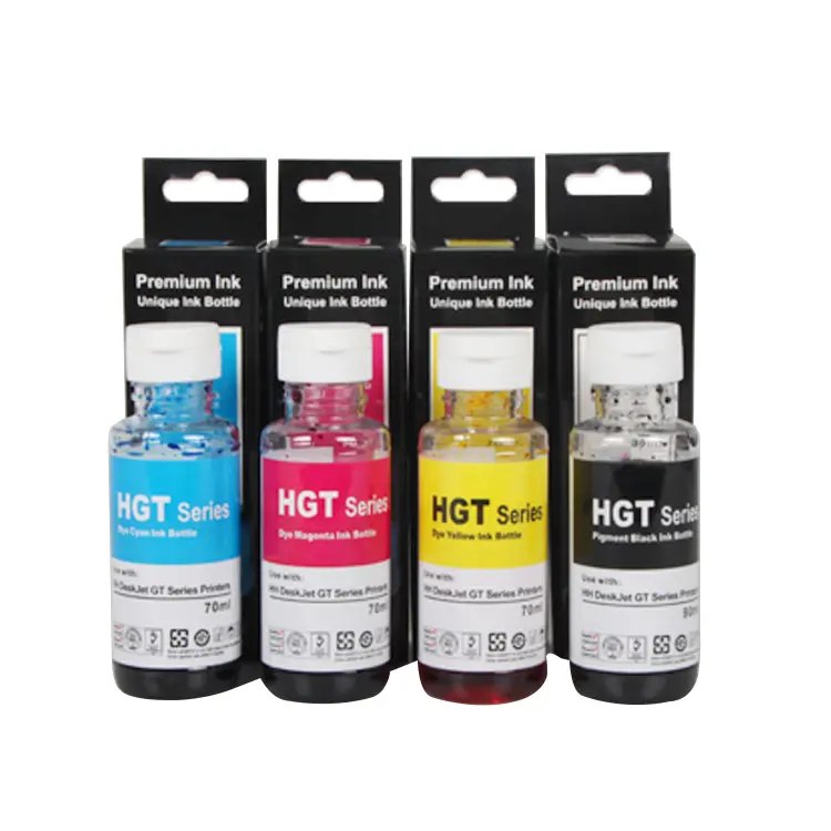 HP Ink Refill HGT2 Black Yellow Cyan Magenta For HP DeskJet GT 5810 5820 All In One