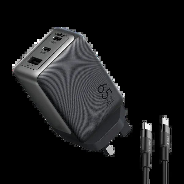 Oraimo HyperGaN 65 65W GaN Wall Charger Kit with 100W CC Cable