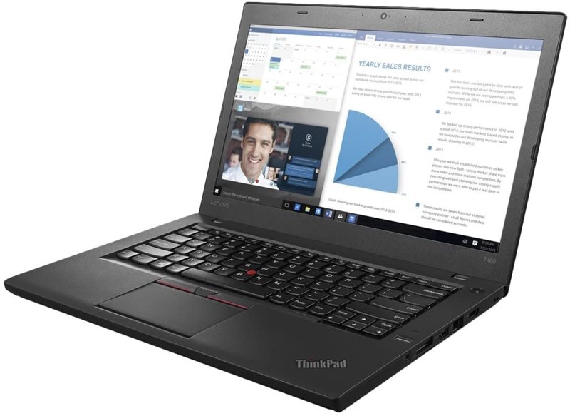 Lenovo T460 6th Gen Intel Core i5-6300U 8GB RAM 256GB SSD 14" Display Bluetooth Webcam WiFi FreeDOS Ex Uk 6 Months Warranty