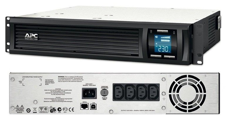 APC Smart-UPS 1000VA (1KVA) SMC1000i-2U LCD Rack Mountable UPS
