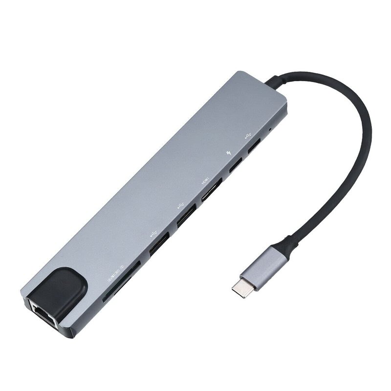 Type-C to HDMI 8 In 1 Adapter