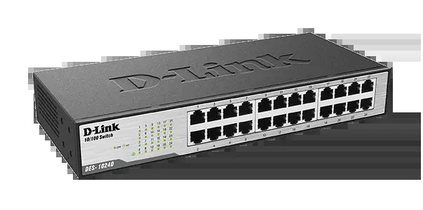 D-Link 24 port Switch DES-1024D/E Fast Ethernet Unmanaged Desktop Switch