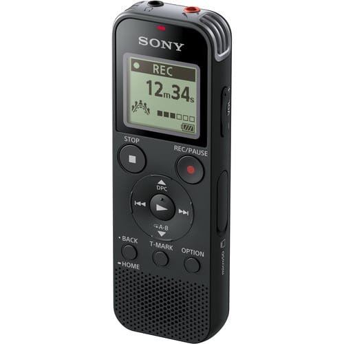 Sony ICD-PX470 Digital Voice Recorder With Built-In USB Connection Record in Linear PCM (WAV) & MP3 Formats Internal 4GB Memory & microSD Expansion Onboard Stereo S-Microphone System Battery Life up to 55 Hours