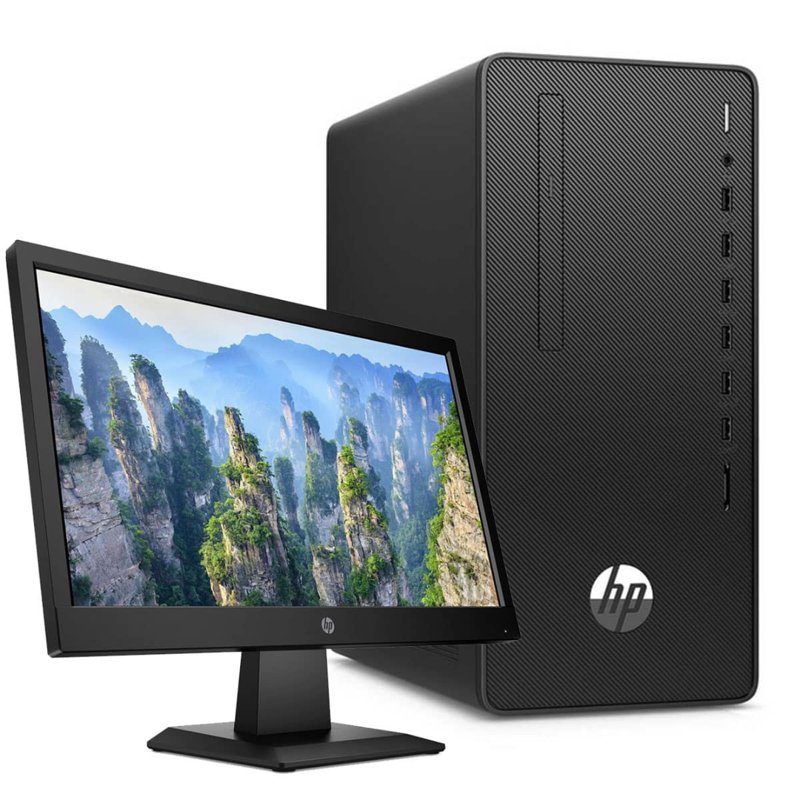 HP 290 G4 Microtower Intel Core i7-10700 8GB RAM 1TB HDD DOS + P22V Monitor 21.5″