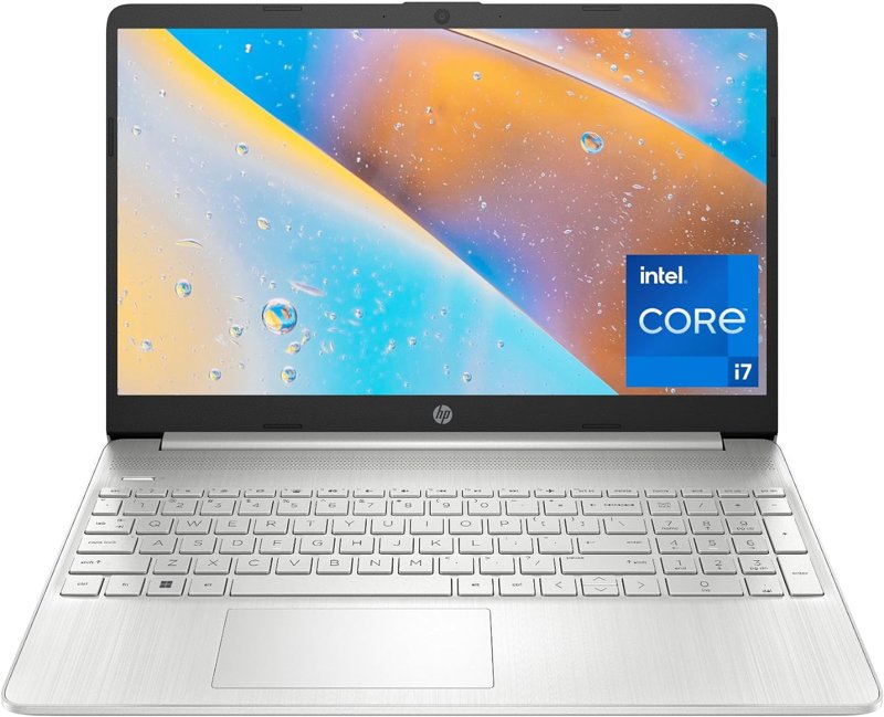 HP 15 Laptop 11th Gen Intel Core i7 8GB DDR4 RAM 512GB PCIe SSD 15.6" Display Intel Graphics Webcam Bluetooth Wi-fi Windows 10 Silver Certified Refurbished 6 Months Warranty