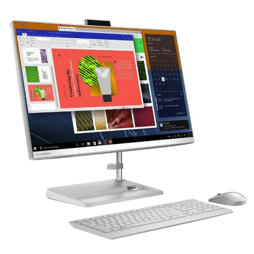 Lenovo IdeaCentre AIO 3 24ALC6 AMD Ryzen 3 23.8" FHD Display 8GB DDR4-3200 RAM 256GB M.2 SSD AMD Radeon Graphics High Definition (HD) Audio