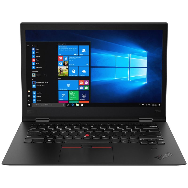 Lenovo ThinkPad X1 Yoga 2 In 1 x 360 Laptop 8th Gen Intel Core i7 16GB RAM 512GB SSD 14" UHD TouchScreen Display Bluetooth Webcam WiFi Intel Iris Xe Graphics Windows 10 Pro Ex Uk 6 Months Warranty