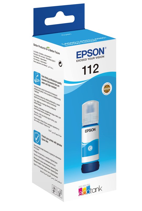 Epson 112 EcoTank Pigment Cyan Ink