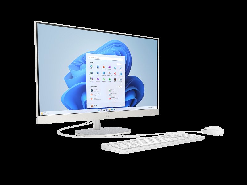 HP All-in-One 27-cr0156nh PC 13th Gen Intel Core i7-1355U 8GB RAM 512GB SSD 27" FHD IPS Display Integrated Intel Iris Xᵉ Graphics HP True Vision 720p HD Tilt Privacy Camera HP 125 USB Wired Keyboard and Wired Mouse (A9VA3EA) 1 Year Manufacturer Warranty